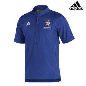 DC Boys Golf Adidas Sideline 21 Men Woven Lightweight Short Sleeve 1/4 Zip Pullover-Royal (M-3x, 5x)