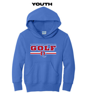 DC Boys Golf Youth Hooded Sweatshirt-Royal