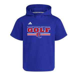 DC Boys Golf Adidas  Dugout NWV Short Sleeve Hoodie- ROYAL