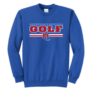DC Boys Golf Unisex Basic Crewneck Sweatshirt-Royal