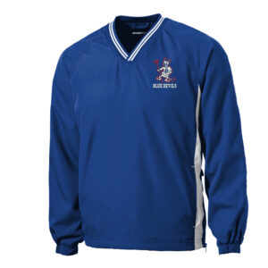 DC Boys Golf Sport-Tek Tipped V-Neck Raglan Wind Shirt Adult-Royal /White