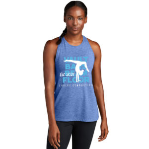 Evolve Sport-Tek Ladies PosiCharge Tri-Blend Wicking Tank-True Royal Heather
