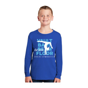 Evolve Youth Cotton Long Sleeve Tee-Royal