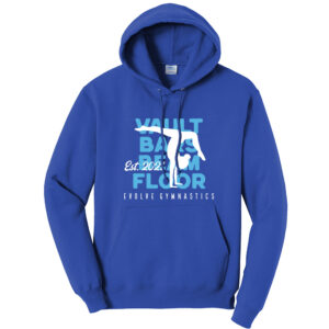 Evolve Unisex Fleece Hooded Sweatshirt-Royal