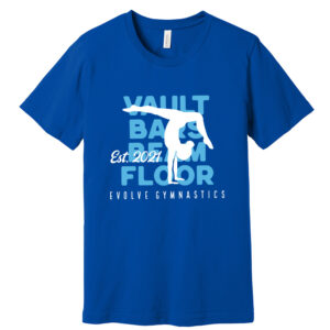 Evolve Unisex Premium Bella and Canvas Short Sleeve Tee-True Royal