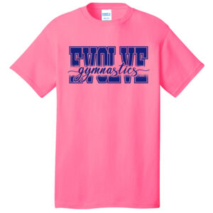 Evolve Unisex Short Sleeve Tee-Neon Pink