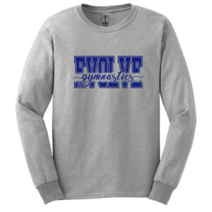 Evolve Unisex Cotton Long Sleeve Tee-Ash