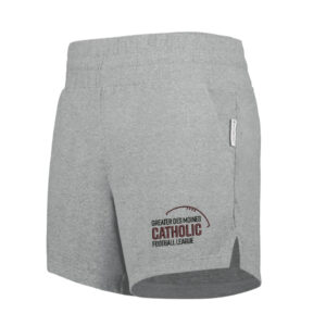 Greater DM Catholic FB League Holloway Ladies Ventura Soft Knit Shorts -Grey heather