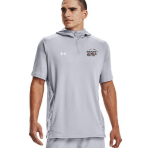 Greater DM Catholic FB League Under Armour Men’s UA Command Short Sleeve Hoodie-Mod Grey