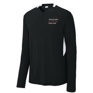 Greater DM Catholic FB League Sport-Tek Men Club 1/4-Zip Pullover-Black/White