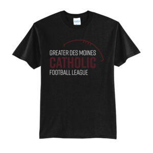 Greater DM Catholic FB League Unisex Short Sleeve Tee-Black