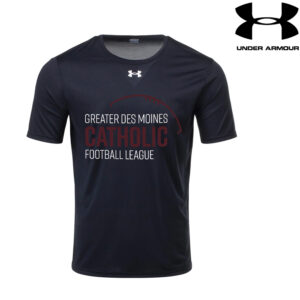 Greater DM Catholic FB League Under Armour short sleeve Men’s Team Tech Tee-Black