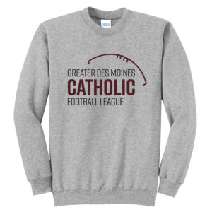Greater DM Catholic FB League Unisex Core Fleece Crewneck Sweatshirt-Athletic Heather