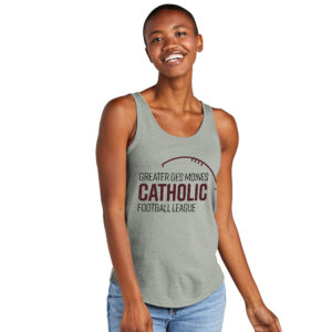 Greater DM Catholic FB League District Women’s Perfect Tri Relaxed Tank-Heathered Grey