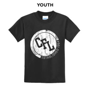 Greater DM Catholic FB League Youth Short Sleeve Tee-Black