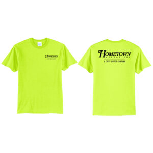 Hometown Unisex Short Sleeve Tee-Safety Green