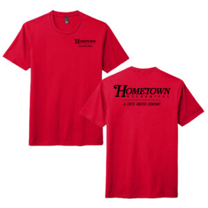 Hometown Unisex Premium Triblend Short Sleeve Tee-Classic Red