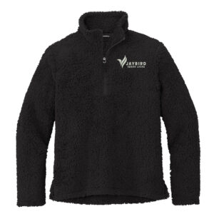 Jaybird Port Authority Men Cozy 1/4-Zip Fleece-Black