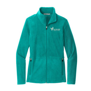 Jaybird Port Authority Ladie’s Accord Microfleece full zip Jacket-Teal Blue