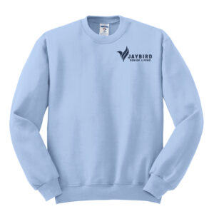 Jaybird Unisex Fleece Crewneck Sweatshirt-Light Blue