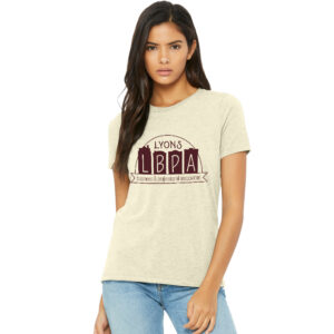 LBPA BELLA and CANVAS Women’s Relaxed Triblend Tee-Oatmeal Triblend