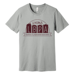 LBPA Bella and Canvas Unisex Jersey Short Sleeve Tee-Silver