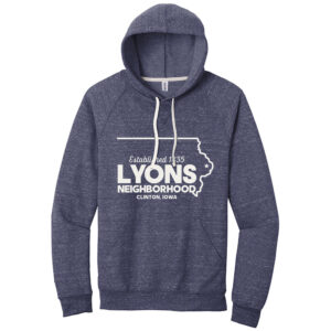 LBPA Unisex Jerzees Snow Heather French Terry Raglan Hoodie-Navy