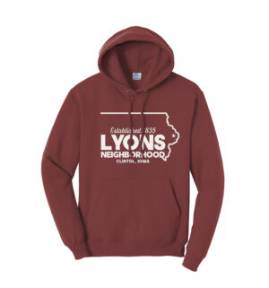 LBPA Unisex Fleece Hooded Sweatshirt-Maroon