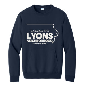 LBPA Unisex Core Fleece Crewneck Pocket Sweatshirt-True Navy