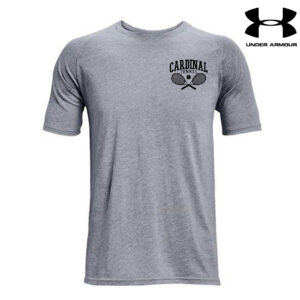 Maq Girls Tennis Under Armour Athletics soft cotton blend T-shirt-Steel Grey