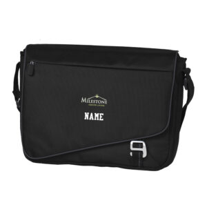 Milestone Employee Port Authority Transit  Messenger Bag-Black/Deep Smoke