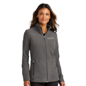 Milestone Employee Port Authority Ladie’s Accord Microfleece full zip Jacket-Pewter