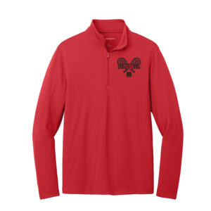 NS Girls Tennis Port Authority Men Dry Zone UV Micro-Mesh 1/4-Zip-Rich Red