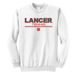 NS Girls Tennis Unisex Fleece Crewneck Sweatshirt-White