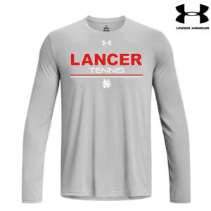 NS Girls Tennis Under Armour Men’s Team Tech Long Sleeve-Mod Grey