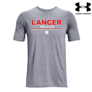 NS Girls Tennis Under Armour Athletics soft cotton blend T-shirt-Steel Grey