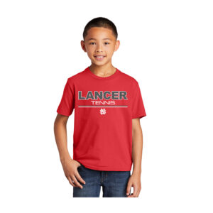 NS Girls Tennis Youth Fan Favorite Short Sleeve Tee-Red
