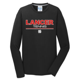 NS Girls Tennis Men Long Sleeve Essential Blended Performance Tee-Black