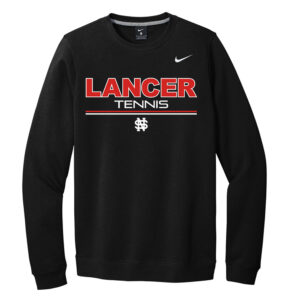 NS Girls Tennis Nike Adult Fleece Crewneck-Black
