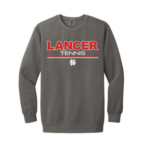 NS Girls Tennis Unisex Comfort Colors Garment-Dyed Fleece Crew-Grey