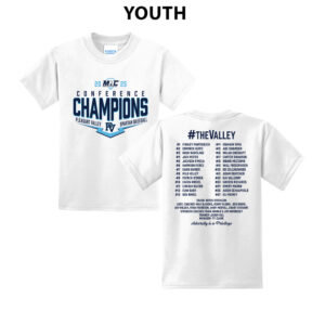 PV Baseball MAC Champs Youth Short Sleeve Tee-White