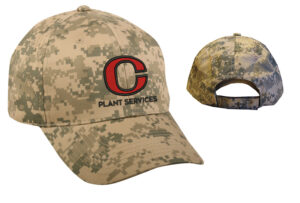 CCSD Plant Services Digital Camo pro-twill adjustable cap-Tan