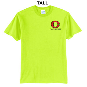 CCSD Plant Services Tall Cotton Short Sleeve Tee-Safety Green