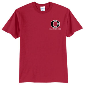 CCSD Plant Services Unisex Short Sleeve Tee-Red