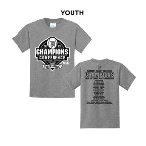 PV Softball Mac Champs Youth Short Sleeve Tee-Athletic Heather