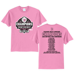 PV Softball Mac Champs Unisex Short Sleeve Tee-Candy Pink