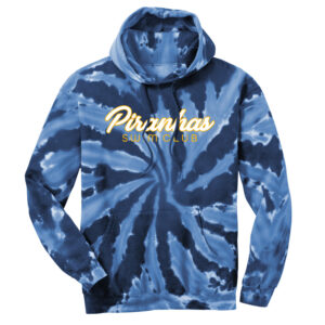 Piranhas Swim Unisex Essential Tie-Dye Pullover Hooded Sweatshirt- navy