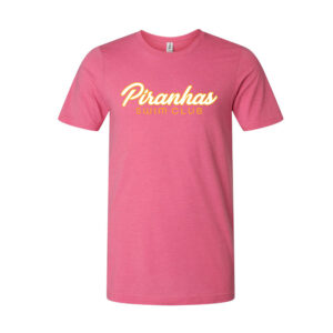 Piranhas Swim Unisex Premium Short Sleeve Tee-Heather Charity Pink