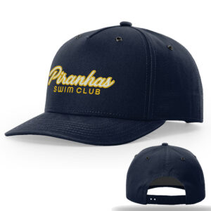 Piranhas Swim Richardson Burnside brushed Cotton Canvas cap -Navy