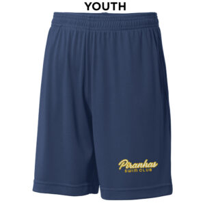 Piranhas Swim YOUTH Sport-Tek PosiCharge Competitor Pocket Short-Navy